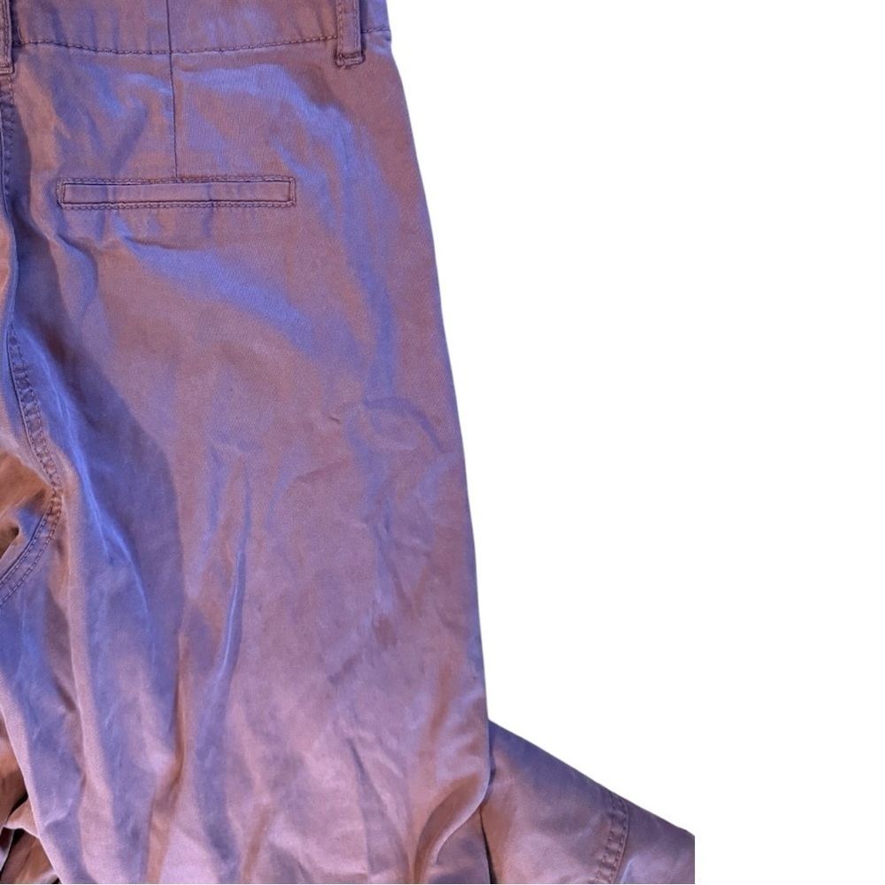 JOIE Womens High-Waisted Cotton Tencel Wide Leg Chinos in BurgundyMauve SIZE 6 - Picture 7 of 9